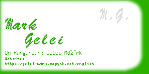 mark gelei business card